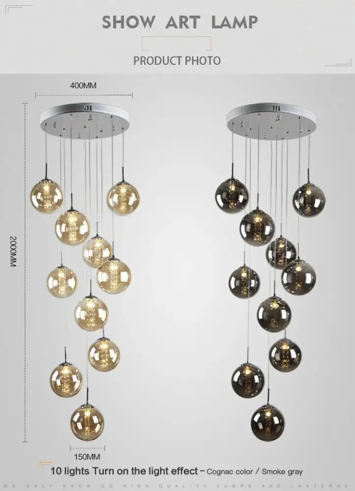DecorBites™ Luxurious Spiral LED Chandelier for Home & Hotel