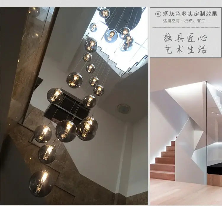 DecorBites™ Luxurious Spiral LED Chandelier for Home & Hotel