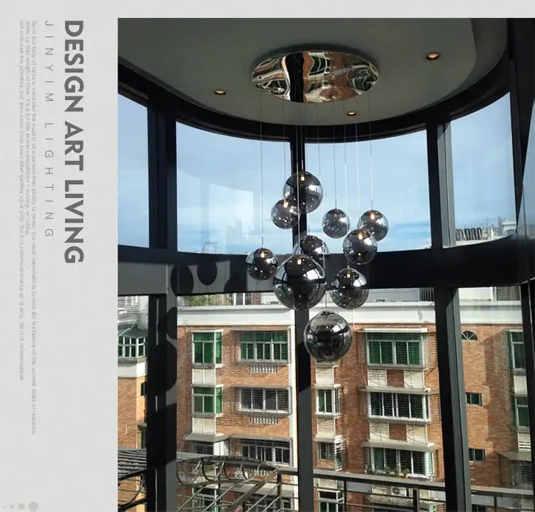 DecorBites™ Luxurious Spiral LED Chandelier for Home & Hotel