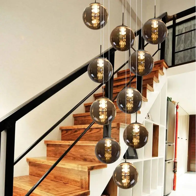DecorBites™ Luxurious Spiral LED Chandelier for Home & Hotel