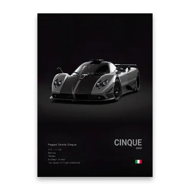 DecorBites™ Luxury Car Canvas Wall Art Print