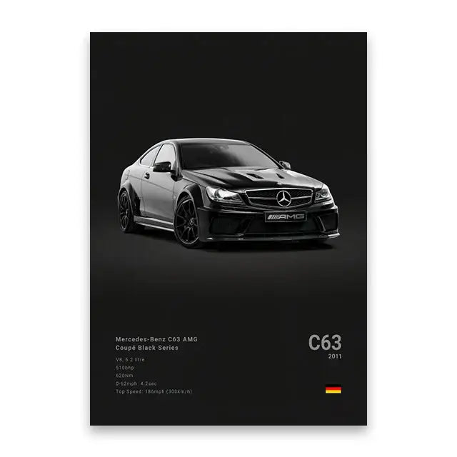 DecorBites™ Luxury Car Canvas Wall Art Print - Modern Home Decor