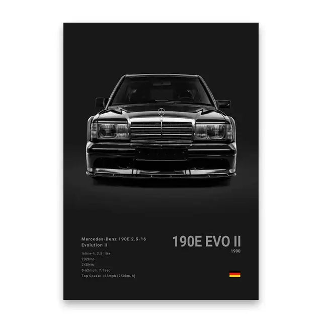 DecorBites™ Luxury Car Canvas Wall Art PrintMural