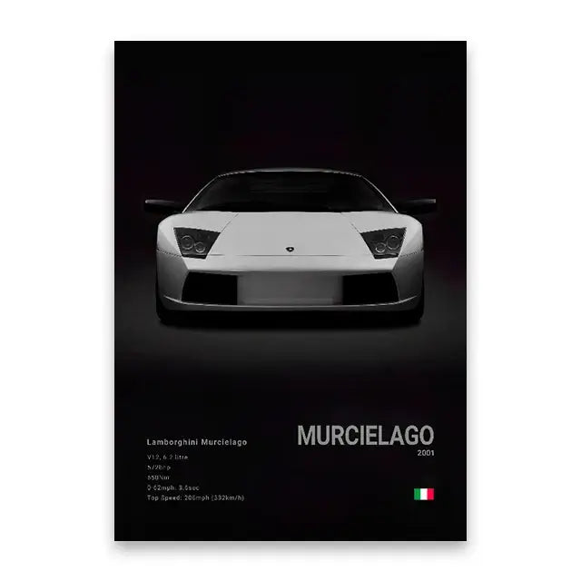 DecorBites™ Luxury Car Canvas Wall Art PrintMural