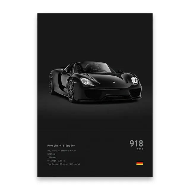 DecorBites™ Luxury Cars Canvas Print for Modern Home Decor