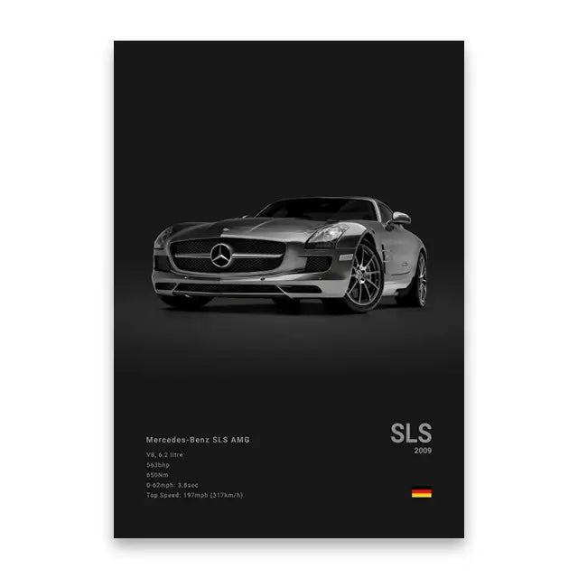 DecorBites™ Luxury Cars Canvas Wall Art Print - Modern Home Decor