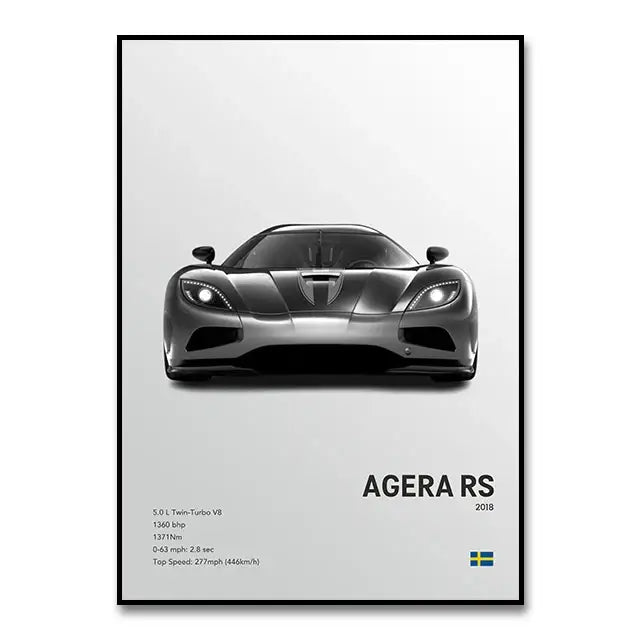 DecorBites™ Luxury Cars Canvas Wall Art Print - Modern Home Decor