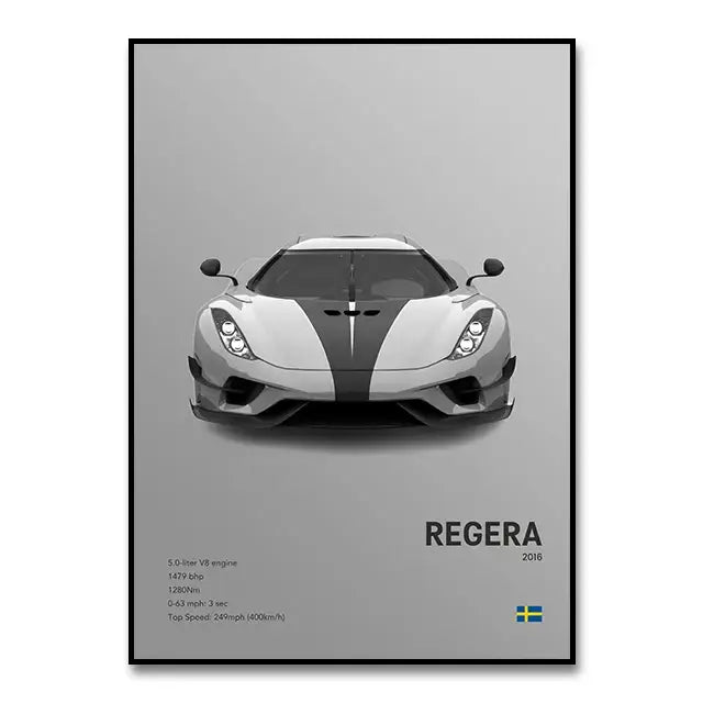 DecorBites™ Luxury Cars Canvas Wall Art Print - Modern Home Decor
