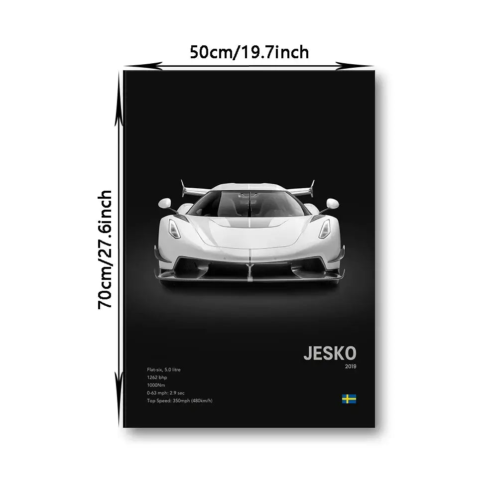 DecorBites™ Luxury Cars Canvas Wall Art Print - Modern Home Decor