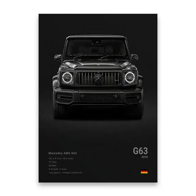 DecorBites™ Luxury Cars Canvas Wall Art Print - Modern Home Decor