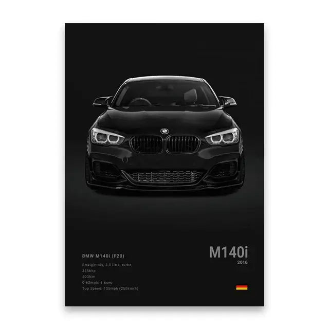 DecorBites™ Luxury Cars Canvas Wall Art Print - Modern Home Decor