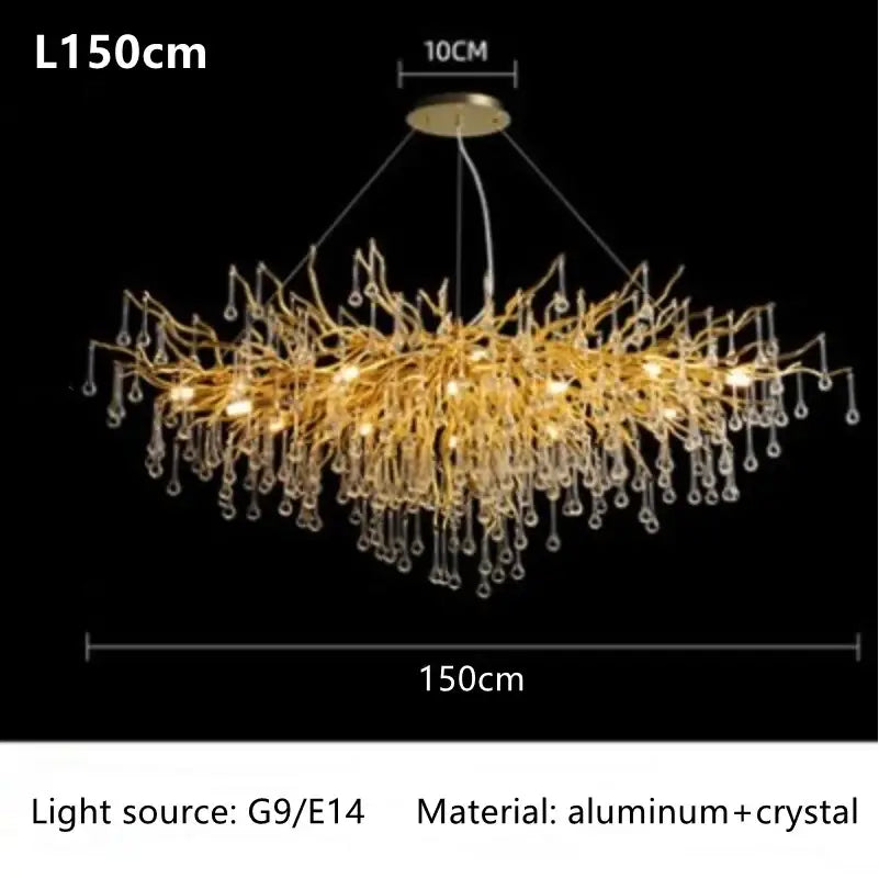 DecorBites™ Luxury Crystal Chandelier for Home Decor