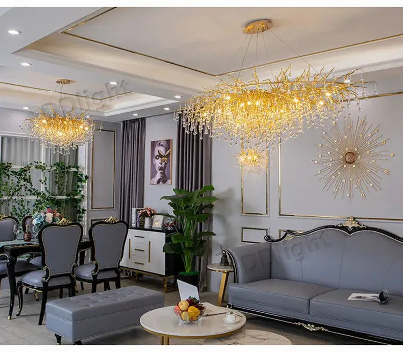 DecorBites™ Luxury Crystal Chandelier for Home Decor