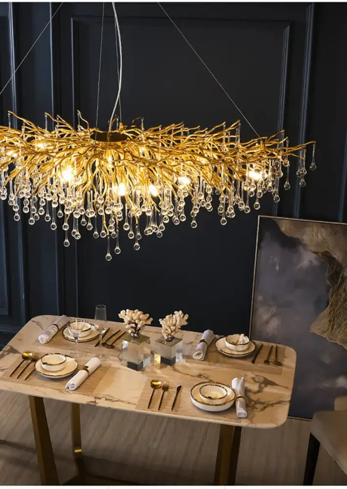 DecorBites™ Luxury Crystal Chandelier for Home Decor