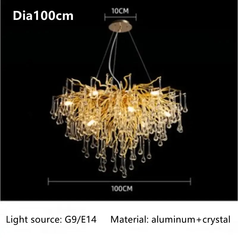 DecorBites™ Luxury Crystal Chandelier for Home Decor