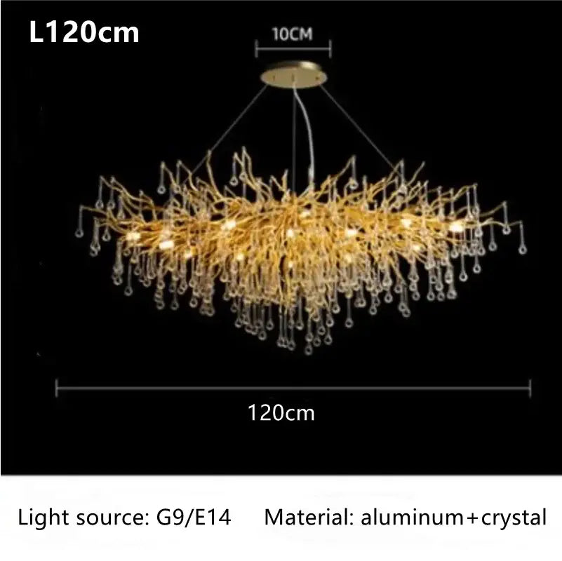 DecorBites™ Luxury Crystal Chandelier for Home Decor