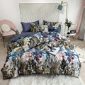DecorBites™ Luxury Egyptian Cotton Bedding Set - Flamingo & Leaf