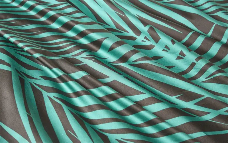 DecorBites™ Luxury Egyptian Cotton Bedding Set - Flamingo Leaf Pattern