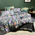 DecorBites™ Luxury Egyptian Cotton Bedding Set - Flamingo Leaf Pattern