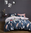 DecorBites™ Luxury Egyptian Cotton Bedding Set - Flamingo Leaf Pattern