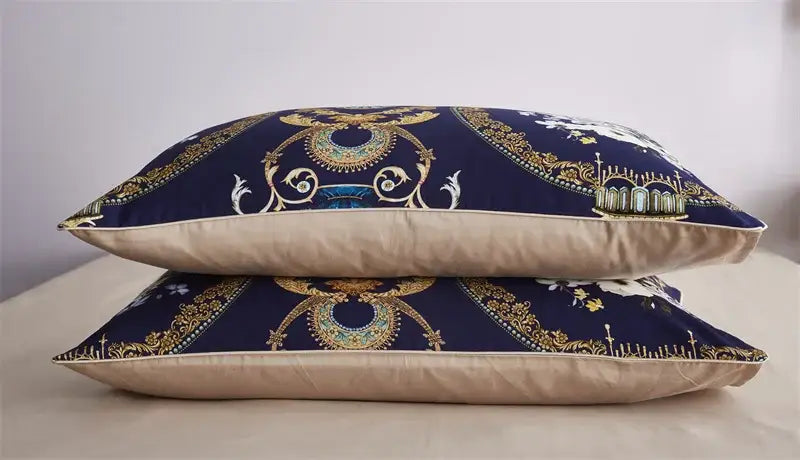 DecorBites™ Luxury Egyptian Cotton Bedding Set - Flamingo Leaf Theme