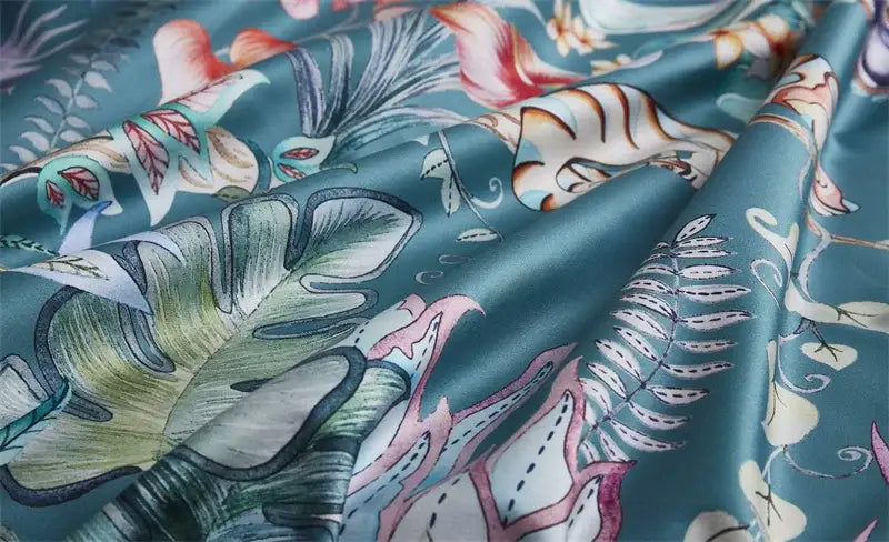 DecorBites™ Luxury Egyptian Cotton Bedding Set with Flamingo Print