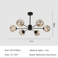 DecorBites™ Luxury Glass Ball Nordic Chandeliers - Dimmable