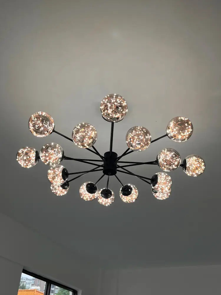 DecorBites™ Luxury Glass Ball Nordic Chandeliers - Dimmable