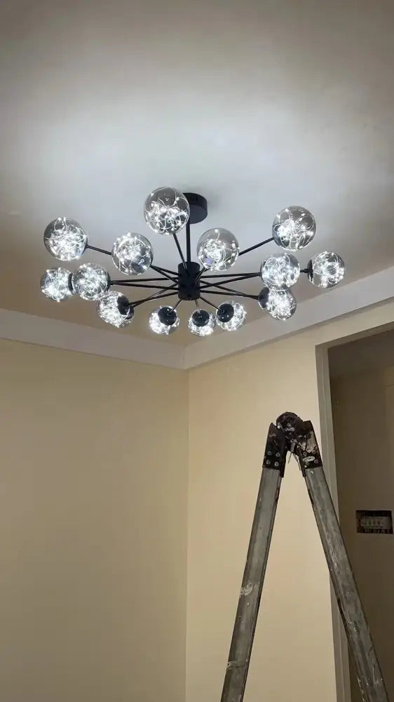 DecorBites™ Luxury Glass Ball Nordic Chandeliers - Dimmable