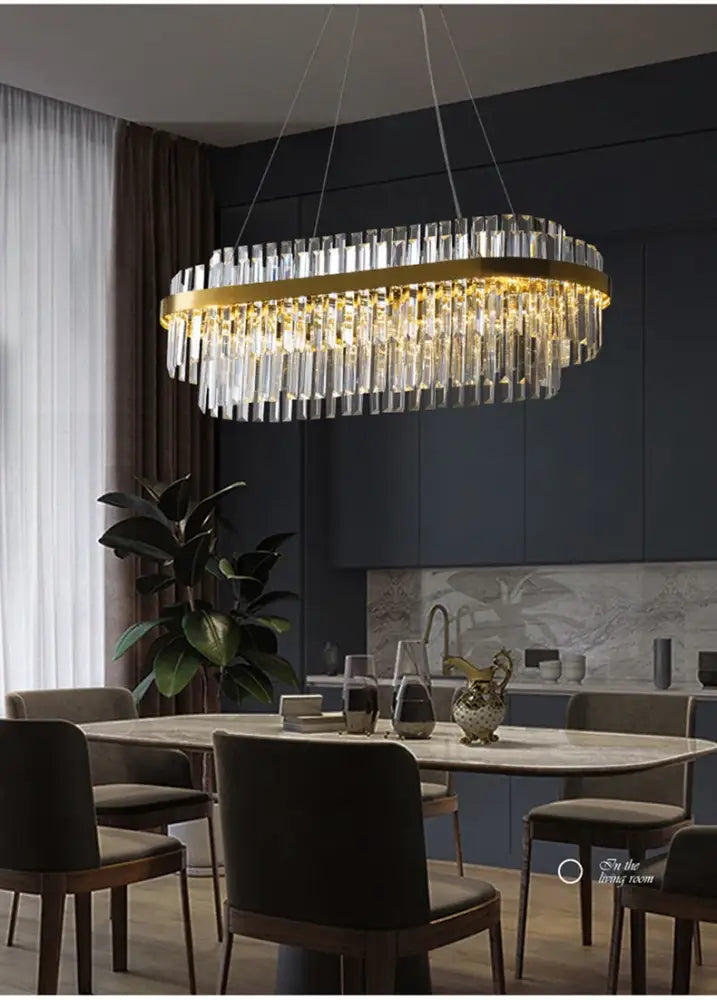 DecorBites™ Luxury LED Crystal Chandelier for Home Decor