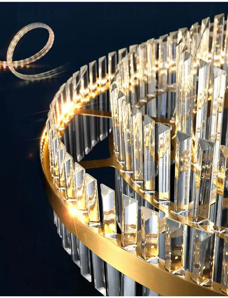 DecorBites™ Luxury LED Crystal Chandelier for Home Decor