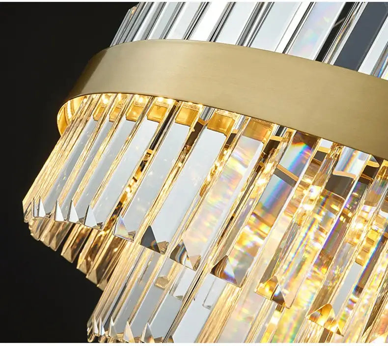 DecorBites™ Luxury LED Crystal Chandelier for Home Decor