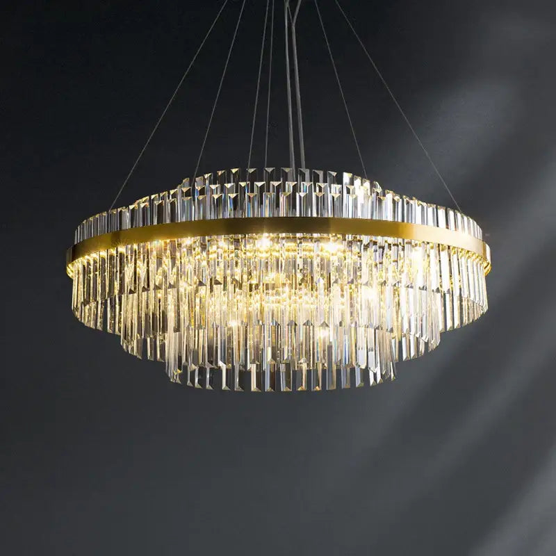 DecorBites™ Luxury LED Crystal Chandelier for Home Decor