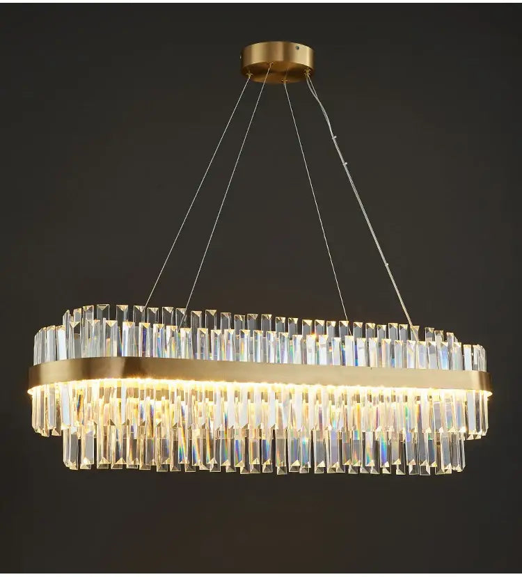 DecorBites™ Luxury LED Crystal Chandelier for Home Decor