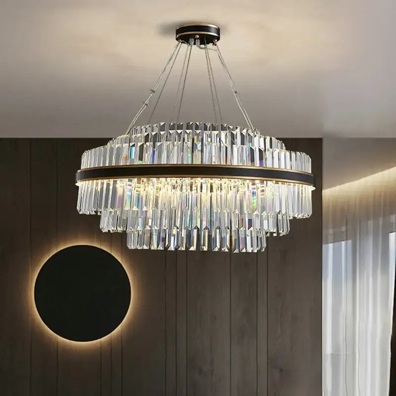 DecorBites™ Luxury LED Crystal Chandelier for Home Decor