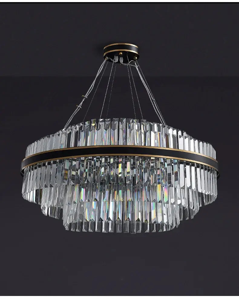 DecorBites™ Luxury LED Crystal Chandelier for Home Decor