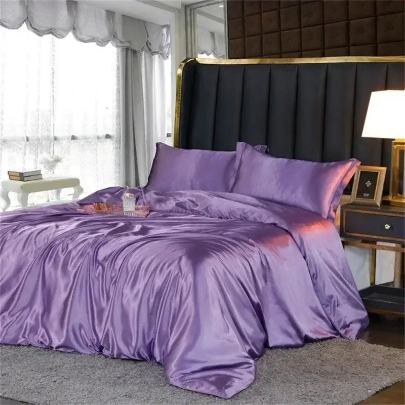 DecorBites™ Luxury Mulberry Silk Bedding Set with Sheets
