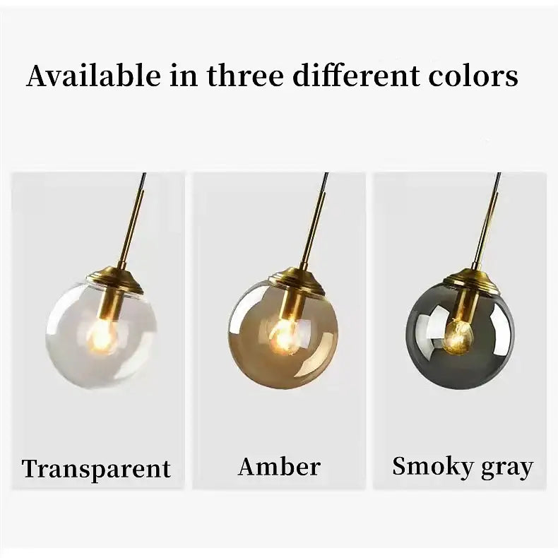DecorBites™ Luxury Nordic LED Chandelier with Glass Shades