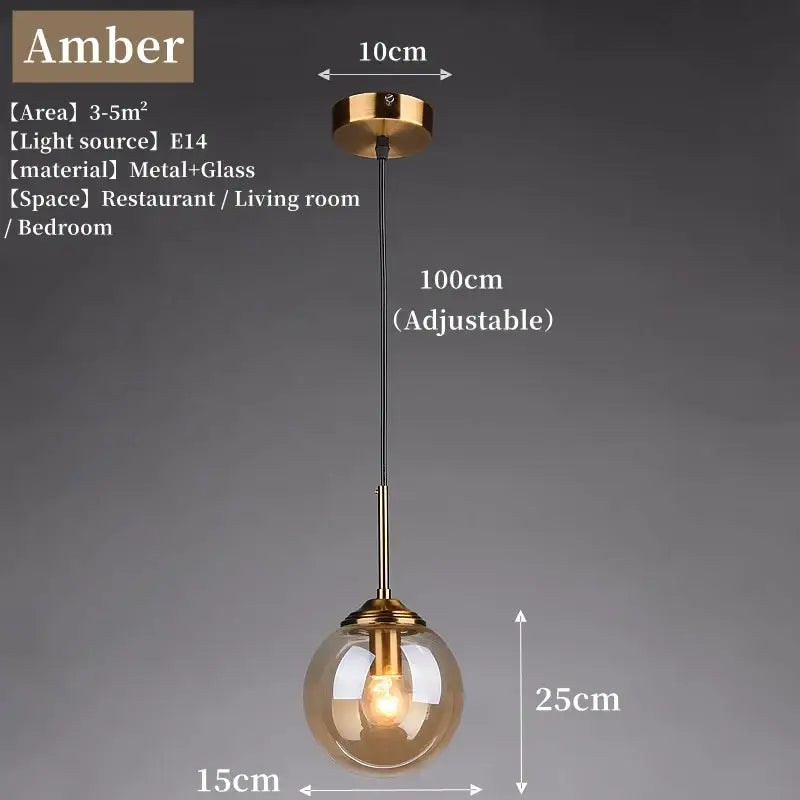 DecorBites™ Luxury Nordic LED Chandelier with Glass Shades