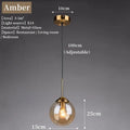 DecorBites™ Luxury Nordic LED Chandelier with Glass Shades