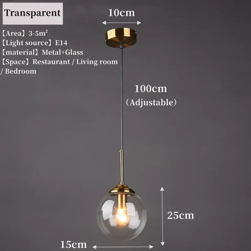 DecorBites™ Luxury Nordic LED Chandelier with Glass Shades