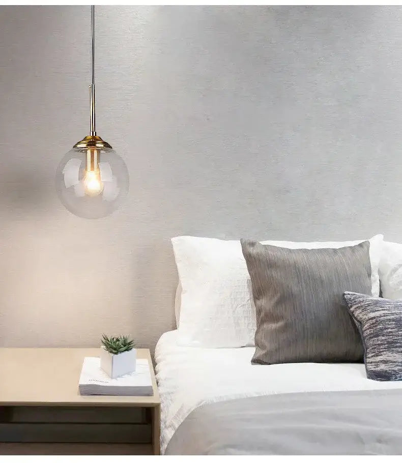 DecorBites™ Luxury Nordic LED Chandelier with Glass Shades
