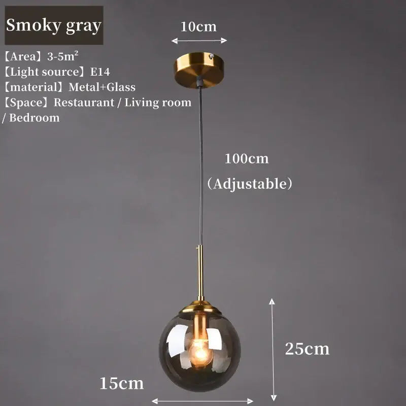 DecorBites™ Luxury Nordic LED Chandelier with Glass Shades