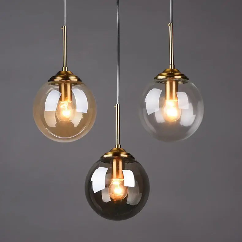 DecorBites™ Luxury Nordic LED Chandelier with Glass Shades