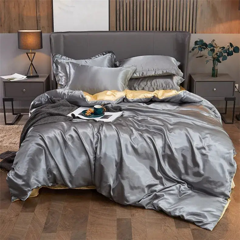 DecorBites™ Luxury Rayon Satin Bedding Set Twin Queen King