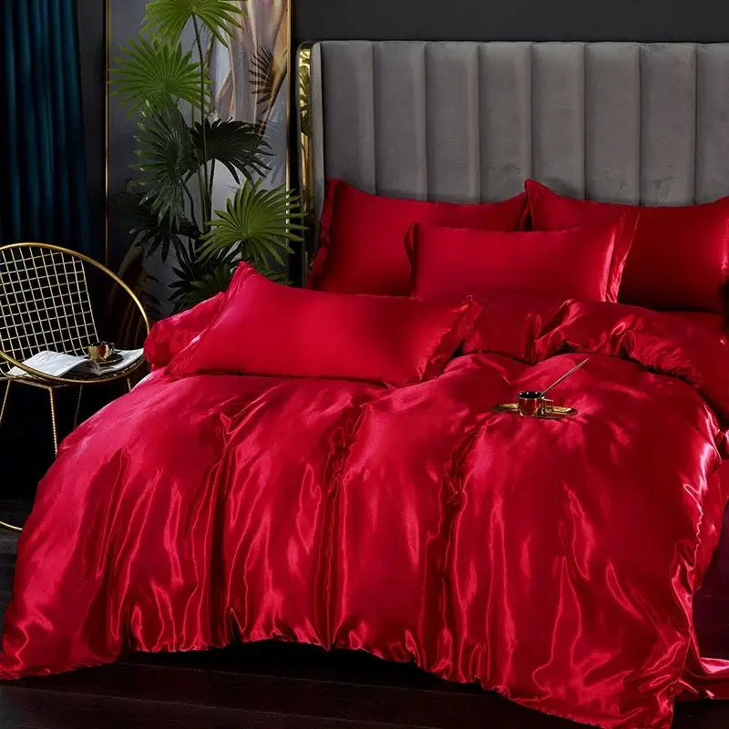 DecorBites™ Luxury Silk Bedding Set - Various Sizes
