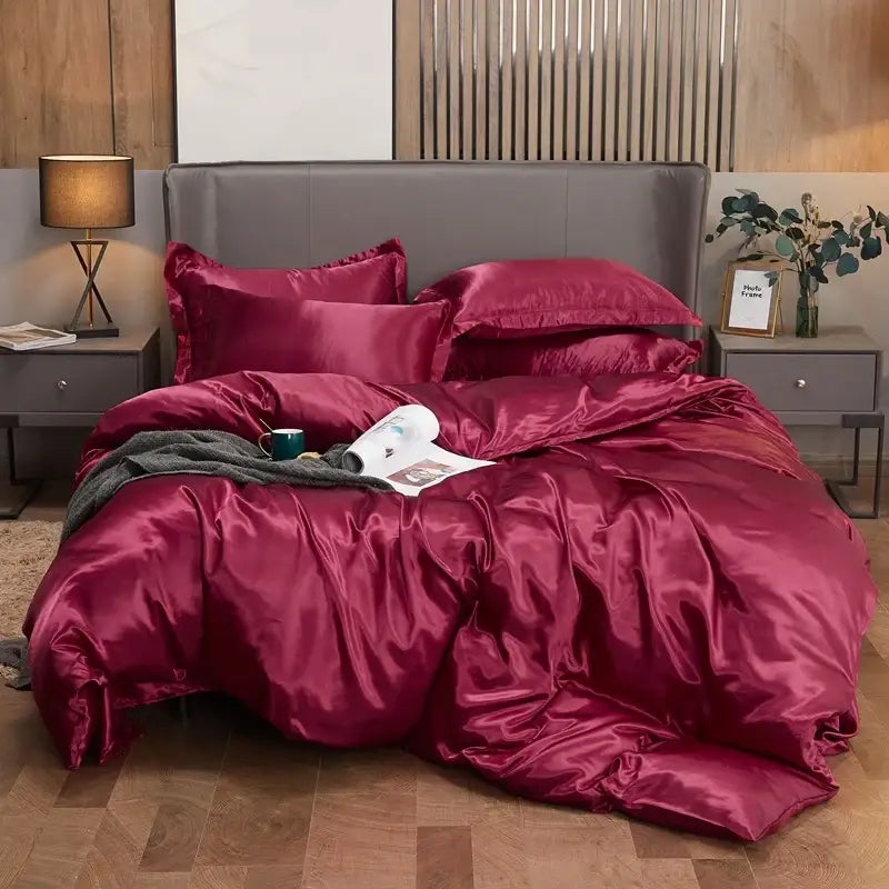 DecorBites™ Luxury Solid Color Bedding Set - Twin/King/Queen
