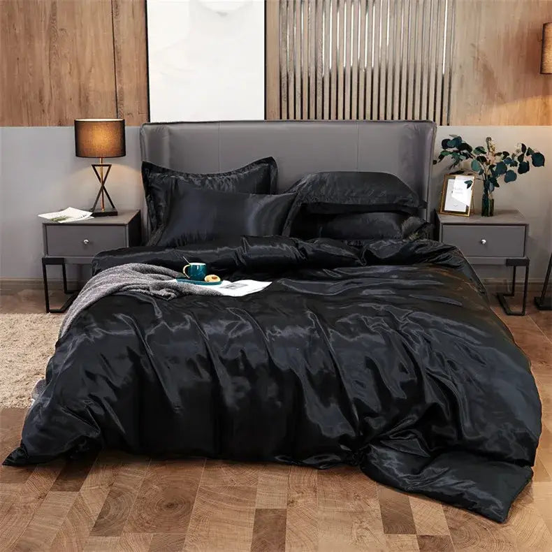 DecorBites™ Luxury Solid Color Bedding Set - Twin, Queen, King