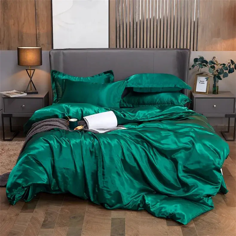 DecorBites™ Luxury Solid Color Bedding Set - Twin, Queen, King