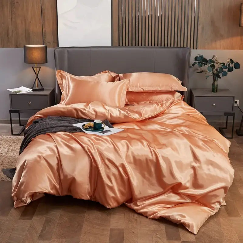 DecorBites™ Luxury Solid Color Bedding Set - Twin, Queen, King